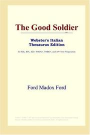 Cover of: The Good Soldier (Webster's Italian Thesaurus Edition) by Ford Madox Ford