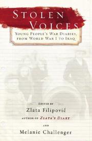 Cover of: Stolen Voices: Young People's War Diaries, From World War I to Iraq