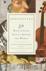 Cover of: Sprezzatura by Peter D'Epiro, Mary Desmond Pinkowish
