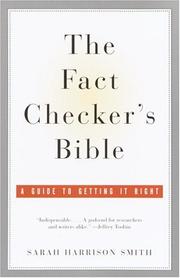 The fact checker's bible by Sarah Harrison Smith