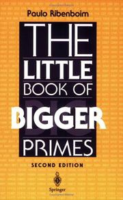 Cover of: The little book of bigger primes by Paulo Ribenboim