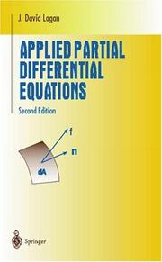 Applied Partial Differential Equations (Undergraduate Texts in Mathematics) by J. David Logan