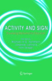 Cover of: Activity and sign by Michael Hoffmann, Johannes Lenhard, Falk Seeger (editors).