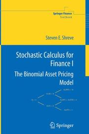 Cover of: Stochastic Calculus for Finance I by Steven E. Shreve