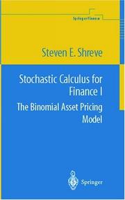 Cover of: Stochastic calculus for finance by Steven E. Shreve