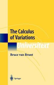 Cover of: The Calculus of Variations (Universitext) by Bruce van Brunt