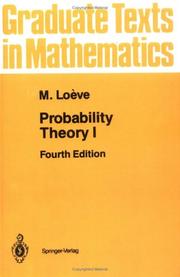 Cover of: Probability theory