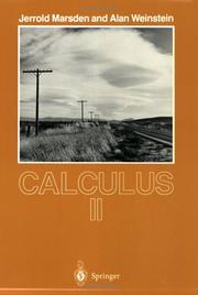 Cover of: Calculus II by Jerrold E. Marsden, Jerold Marsden, A. Weinstein, Jerrold E. Marsden