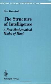 Cover of: The structure of intelligence by Ben Goertzel