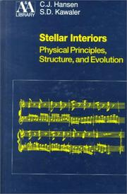 Cover of: Stellar Interiors by Carl J. Hansen, Steven D. Kawaler