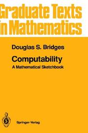Cover of: Computability: a mathematical sketchbook