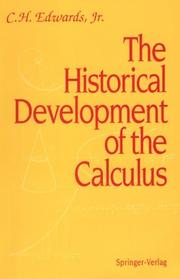 Cover of: The Historical Development of the Calculus (Springer Study Edition) | C.H.Jr. Edwards