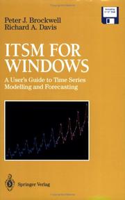 Cover of: ITSM for Windows: A User's Guide to Time Series Modelling and Forecasting