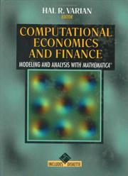 Cover of: Computational economics and finance: modeling and analysis with Mathematica