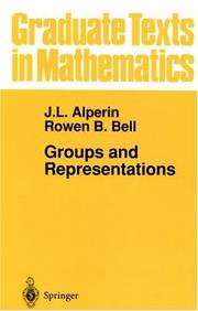 Cover of: Groups and representations by J. L. Alperin