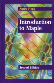 Cover of: Introduction to Maple by A. Heck, A. Heck