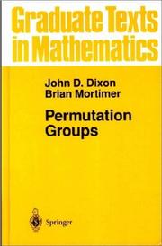 Cover of: Permutation groups