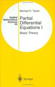 Cover of: Partial differential equations by Michael Eugene Taylor