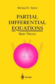 Cover of: Partial differential equations by Michael Eugene Taylor