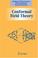Cover of: Conformal field theory