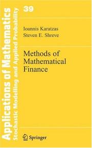 Cover of: Methods of Mathematical Finance