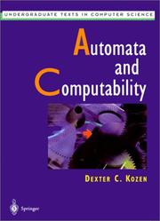 Cover of: Automata and computability by Dexter Kozen