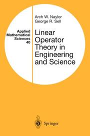 Cover of: Linear Operator Theory in Engineering and Science (Applied Mathematical Sciences)