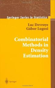Cover of: Combinatorial Methods in Density Estimation by Luc Devroye, Gabor Lugosi