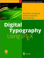 Cover of: Digital typography using LaTeX by Apostolos Syropoulos