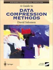 Cover of: A Guide to Data Compression Methods