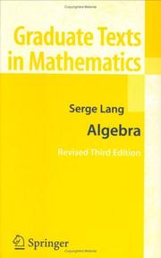 Cover of: Algebra