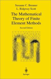 Cover of: The Mathematical Theory of Finite Element Methods