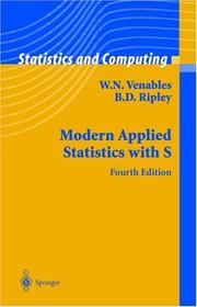 Cover of: Modern applied statistics with S by W. N. Venables