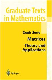 Cover of: Matrices