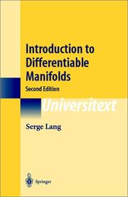 Cover of: Introduction to differentiable manifolds by Serge Lang