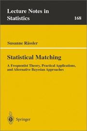 Cover of: Statistical Matching