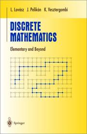 Cover of: Discrete Mathematics by Laszlo Lovasz, Jozsef Pelikan, Katalin L. Vesztergombi