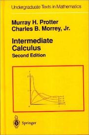 Cover of: Intermediate calculus by Murray H. Protter