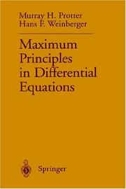 Maximum principles in differential equations by Murray H. Protter