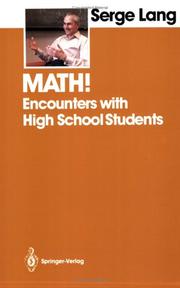 Cover of: Math!: encounters with high school students