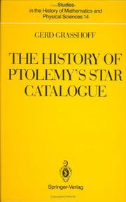 Cover of: The History of Ptolemy's Star Catalogue