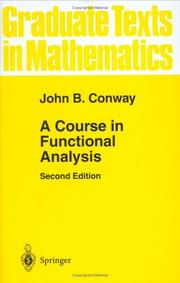 Cover of: A course in functional analysis by John B. Conway