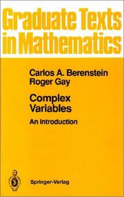 Cover of: Complex variables: an introduction