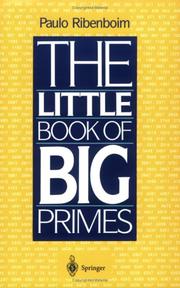 Cover of: The little book of big primes by Paulo Ribenboim