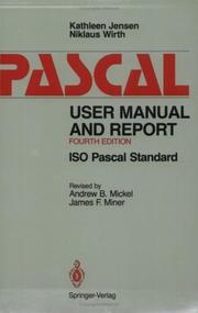 Cover of: Pascal user manual and report by Kathleen Jensen