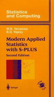 Cover of: Modern applied statistics with S-Plus by W. N. Venables