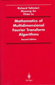 Cover of: Mathematics of multidimensional Fourier transform algorithms by Richard Tolimieri