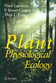 Cover of: Plant Physiological Ecology by Hans Lambers