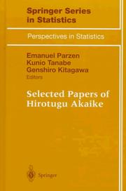 Cover of: Selected Papers of Hirotugu Akaike (Springer Series in Statistics / Perspectives in Statistics)