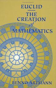 Cover of: Euclid - The Creation of Mathematics by Benno Artmann